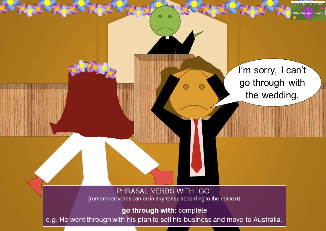 Phrasal verbs with go Mingleish