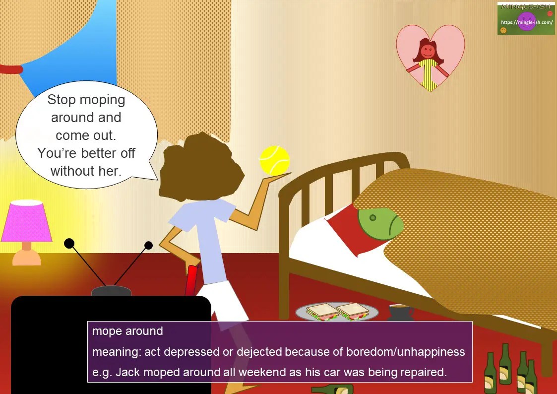 Phrasal verbs list (M N) WITH PICTURES Mingleish