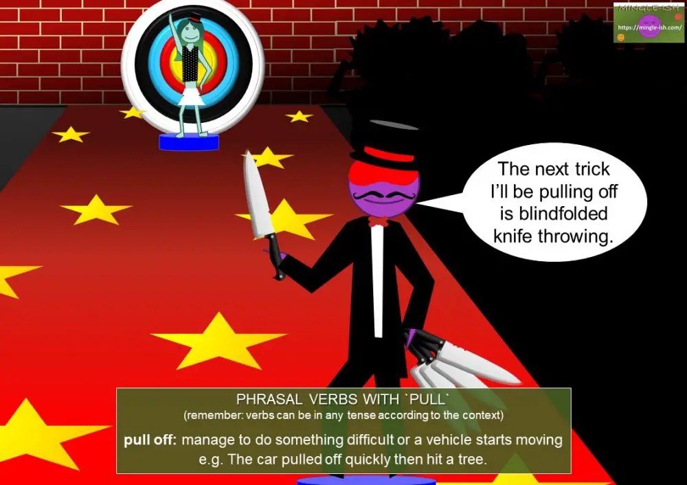 Phrasal verbs with pull 15 PICTURE examples Mingleish
