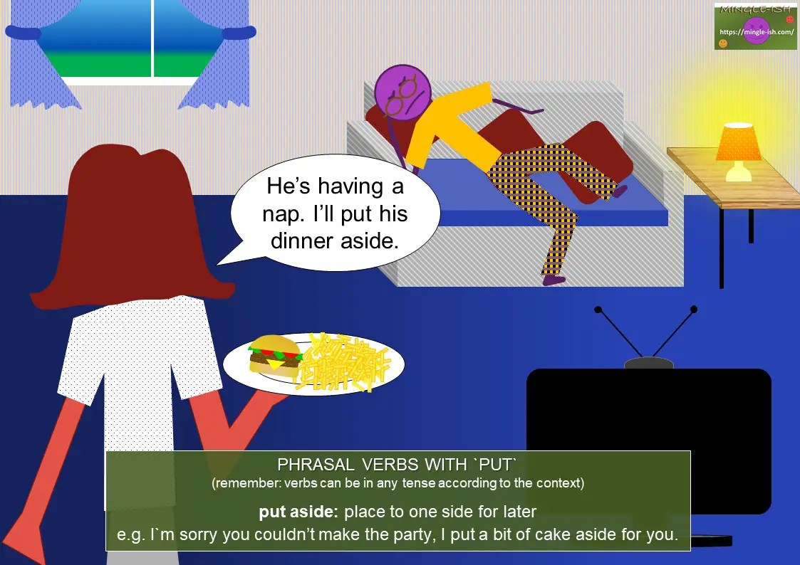 Phrasal verbs with put Mingleish