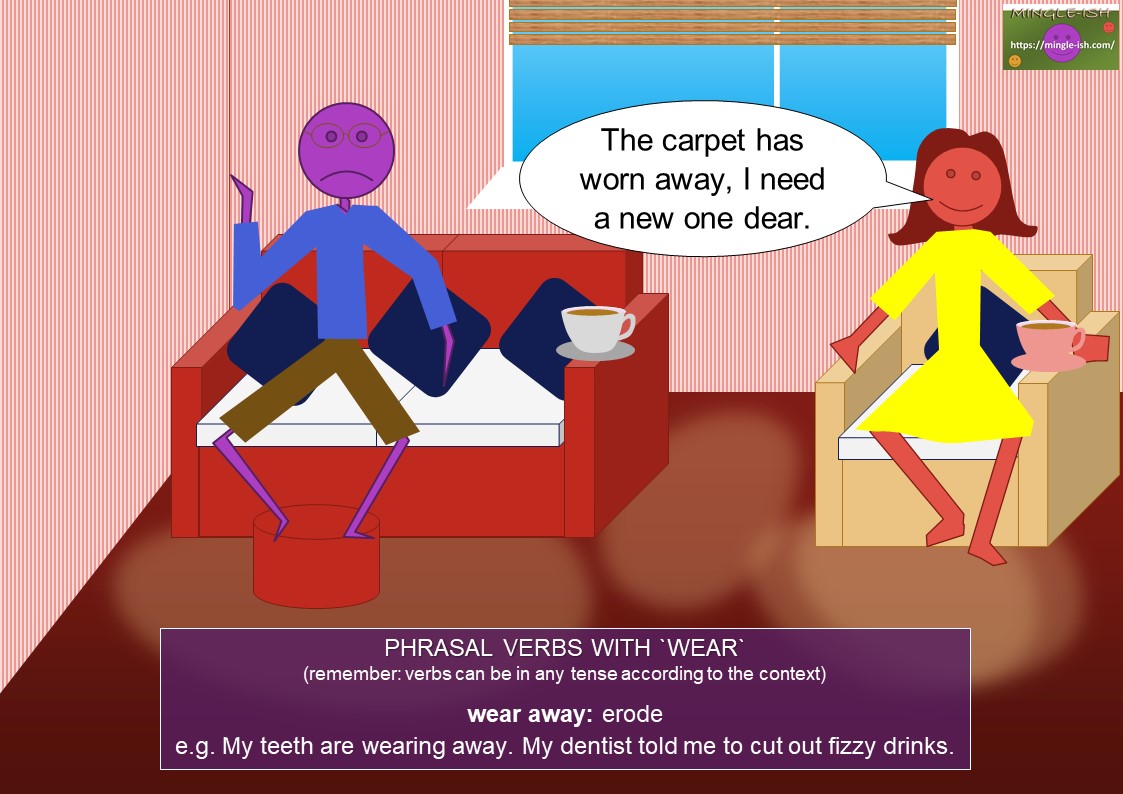 Phrasal verbs with wear Mingleish