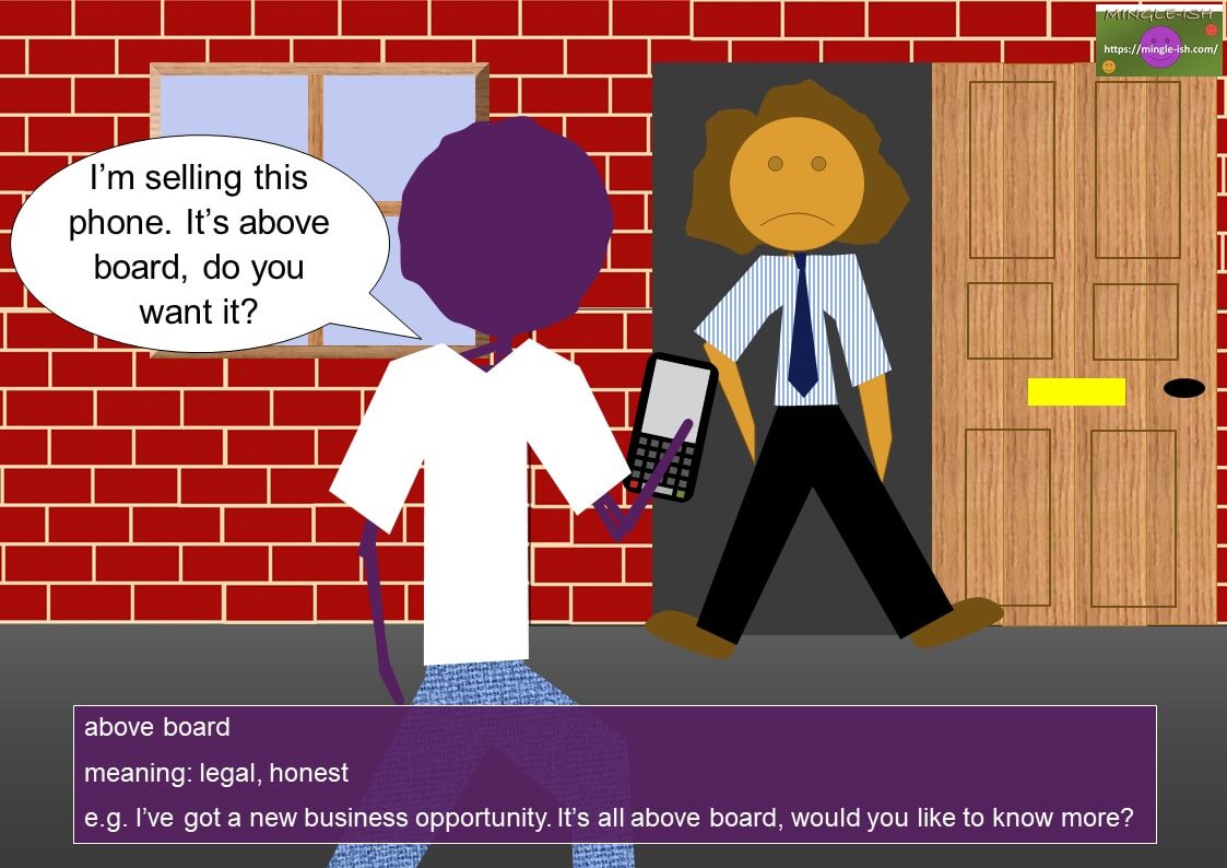 Prepositional phrases with ABOVE Mingleish