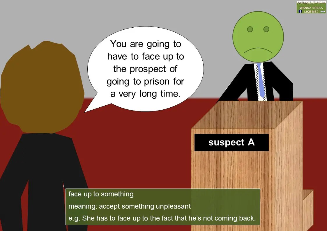FACE idioms (body idioms) Mingleish