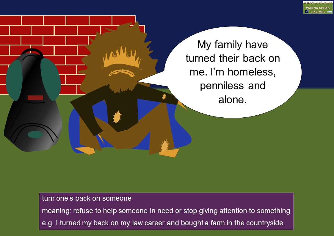 BACK idioms (body idioms) - Mingle-ish