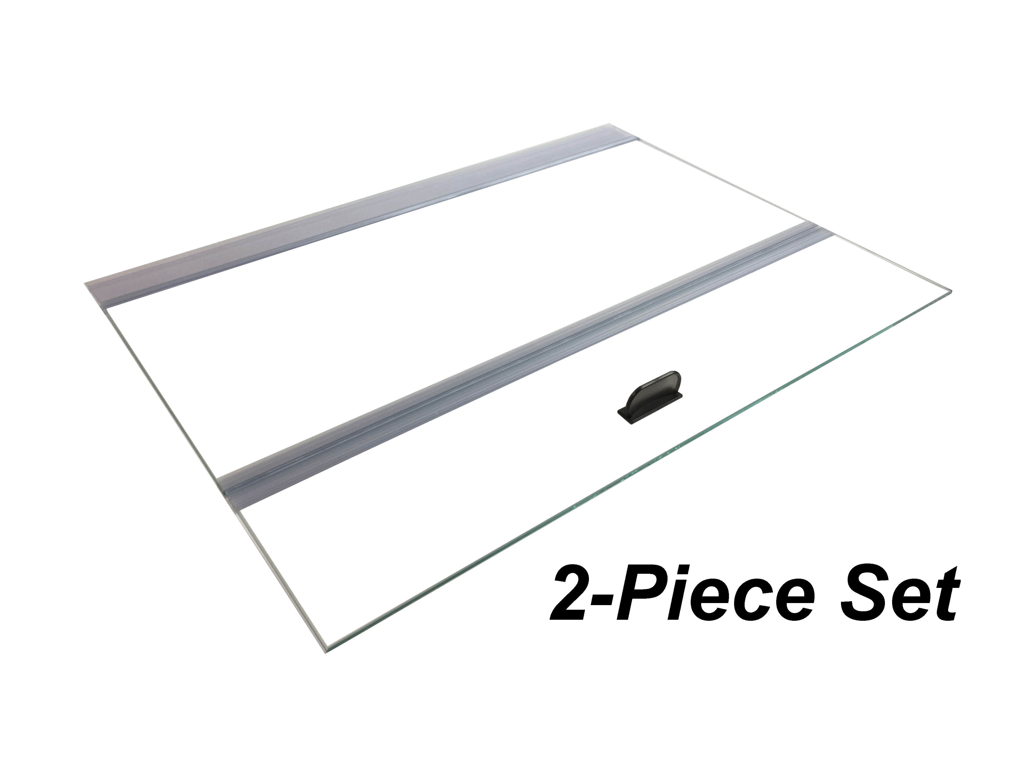 H2Pro A48GT Glass Canopy 2 Piece Set 75/90 Gallon Aquarium Fish Tank