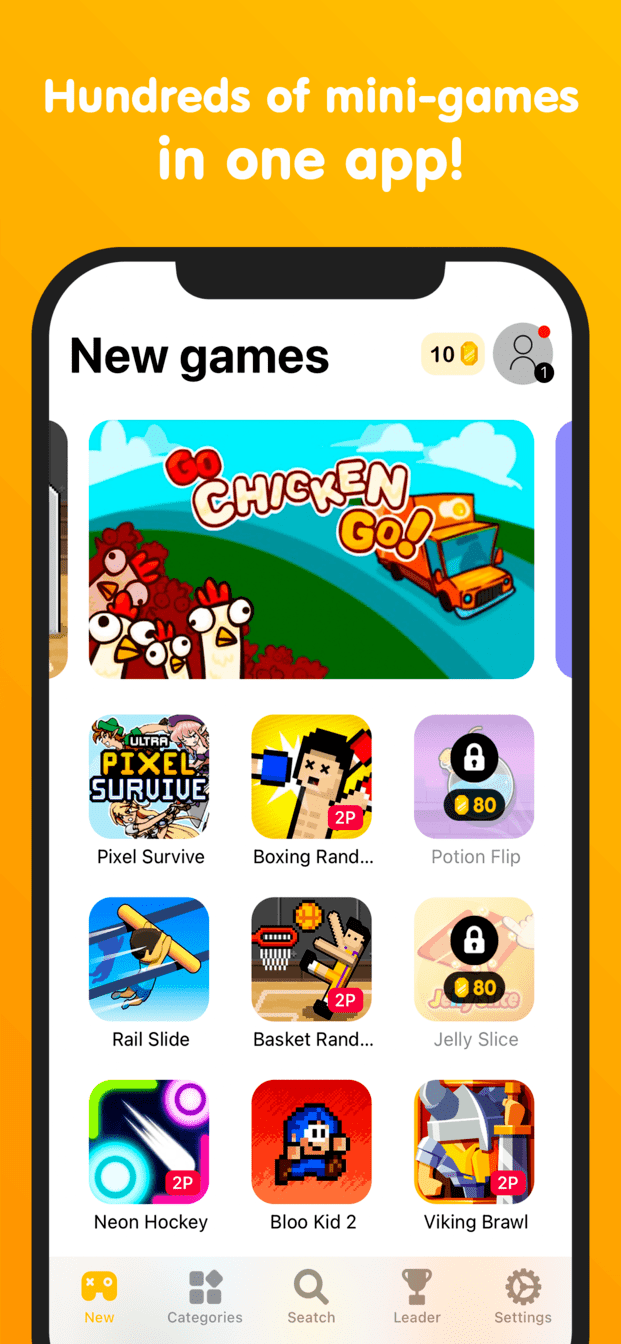 Mini Arcade Play minigames on Android and IOS now