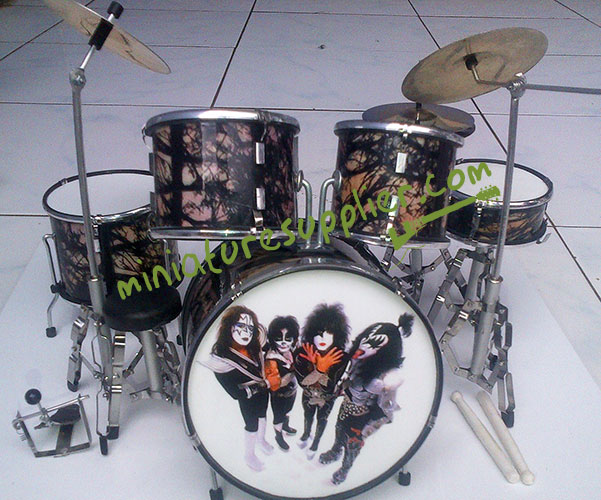 Miniature drum set Kiss Peter Criss Wholesale drum set miniature Kiss