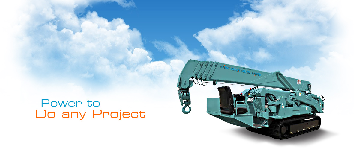 Mini Crane Hire Sydney Maeda Crawler Cranes ready for your projects.