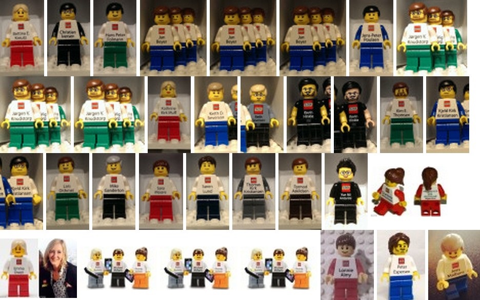 I located 9 more Lego Employee Business Card Minifigures for a total of