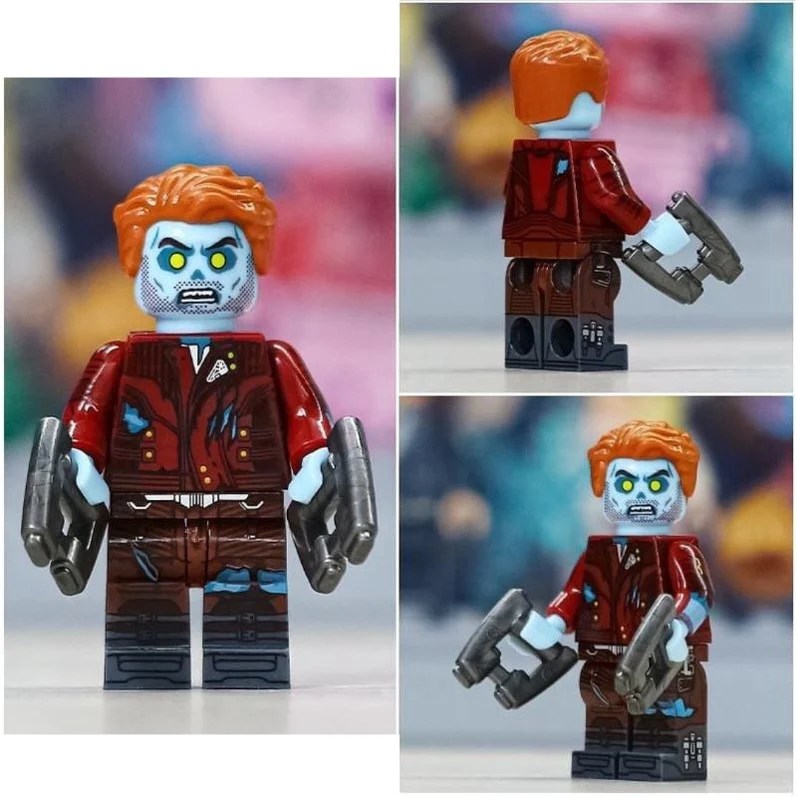 Zombie StarLord Custom Marvel Superhero Minifigure Minifigure Bricks