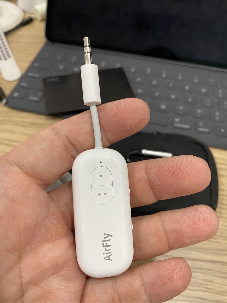 Gadget AirFly Bluetooth Dongle to Connect your AirPod to Airplane