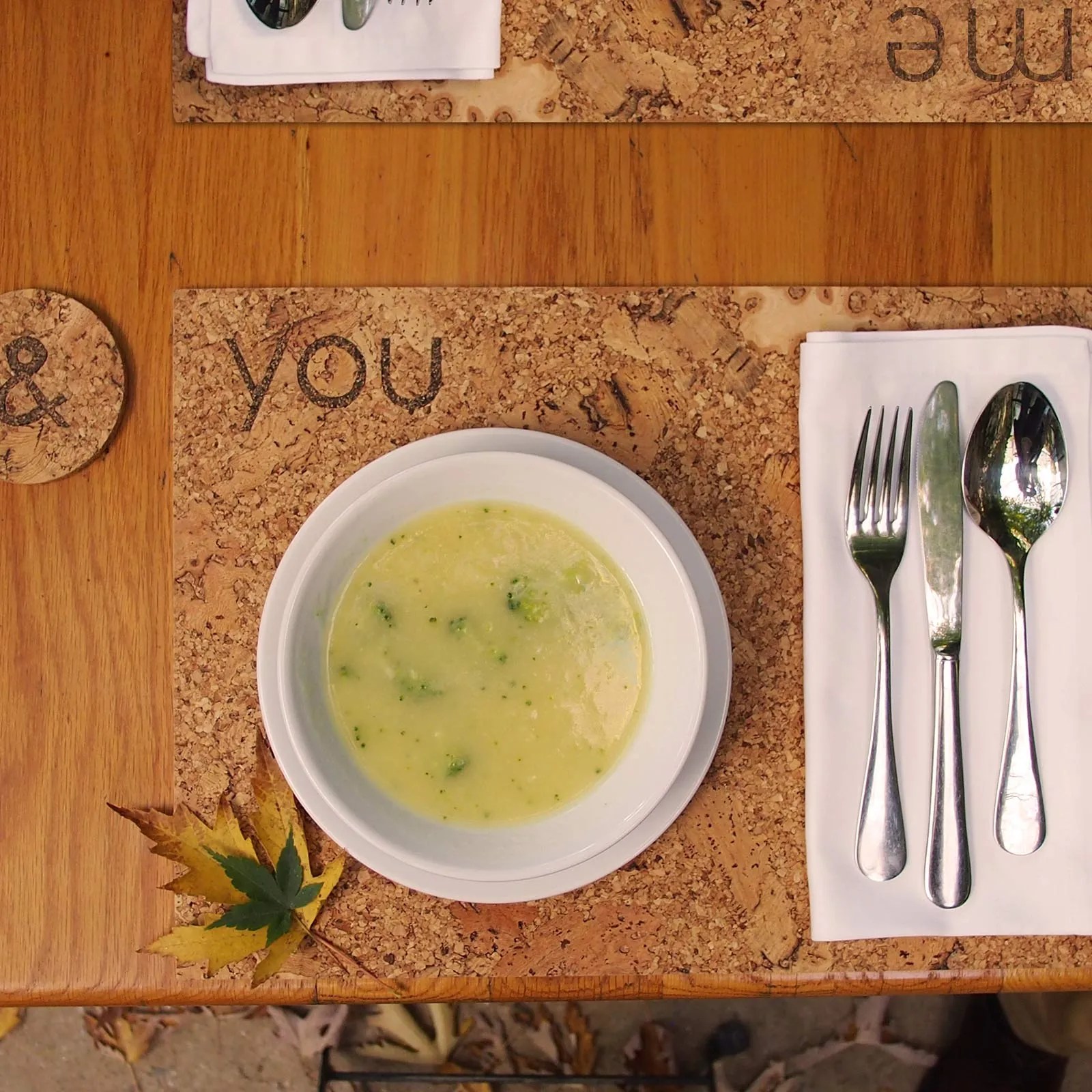 Placemats You and Me Minimal Cork