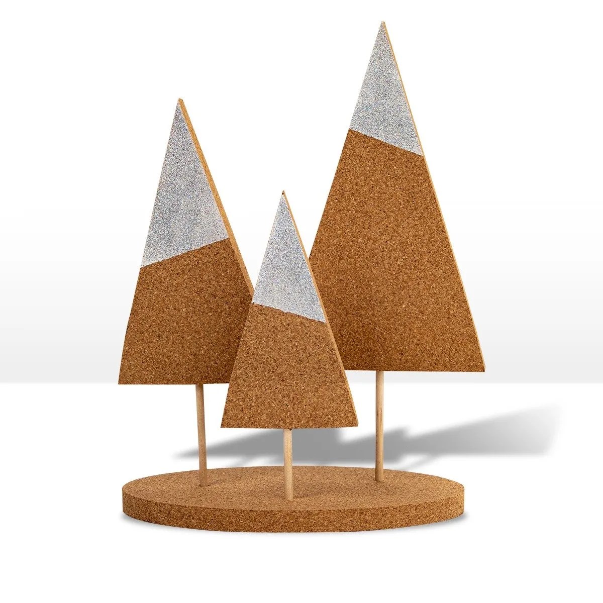 Christmas tree in glitter Minimal Cork