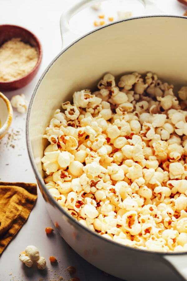 Perfect Stovetop Popcorn (5 Minutes!) Minimalist Baker Recipes