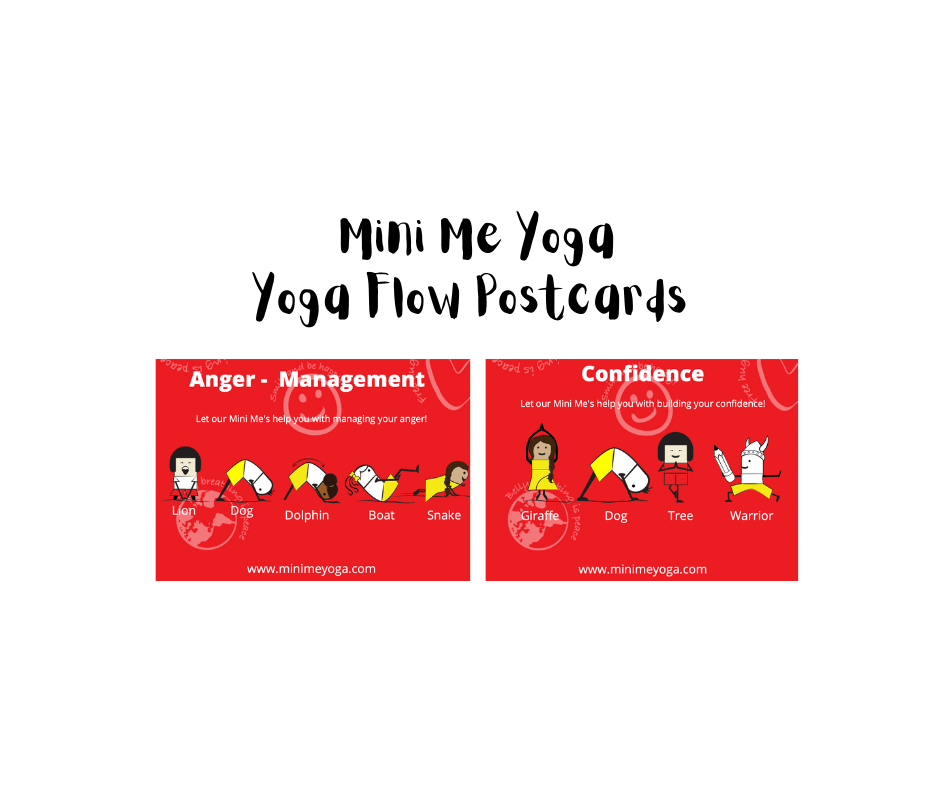 MMY Red Yoga Flow Postcards to Mini Me Yoga!