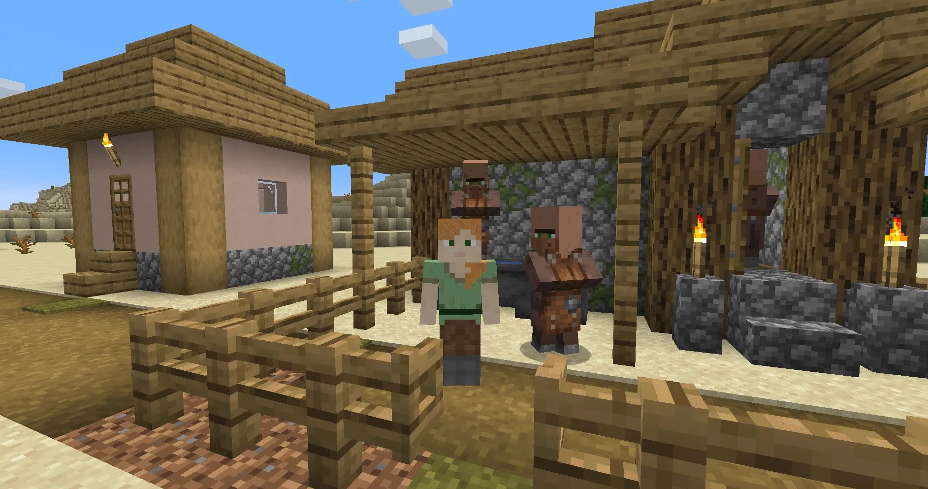 Can Minecraft villagers open Fence Gates?