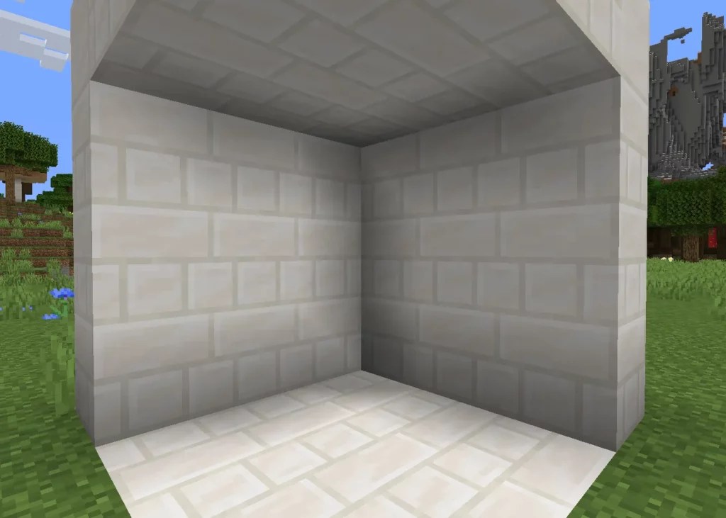All the white blocks in Minecraft