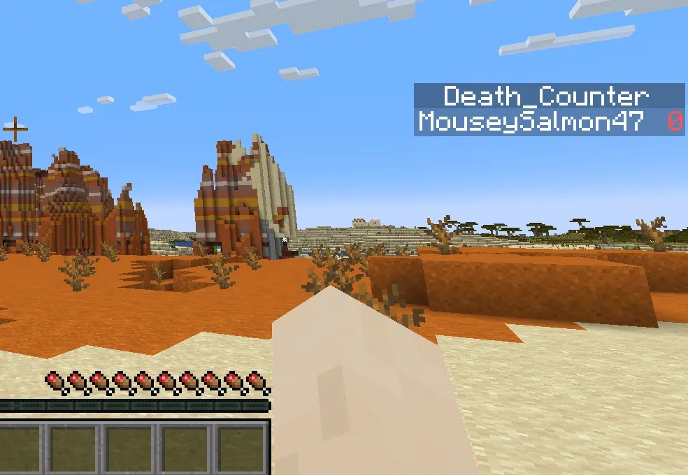 How can I add a Death Counter in Minecraft?