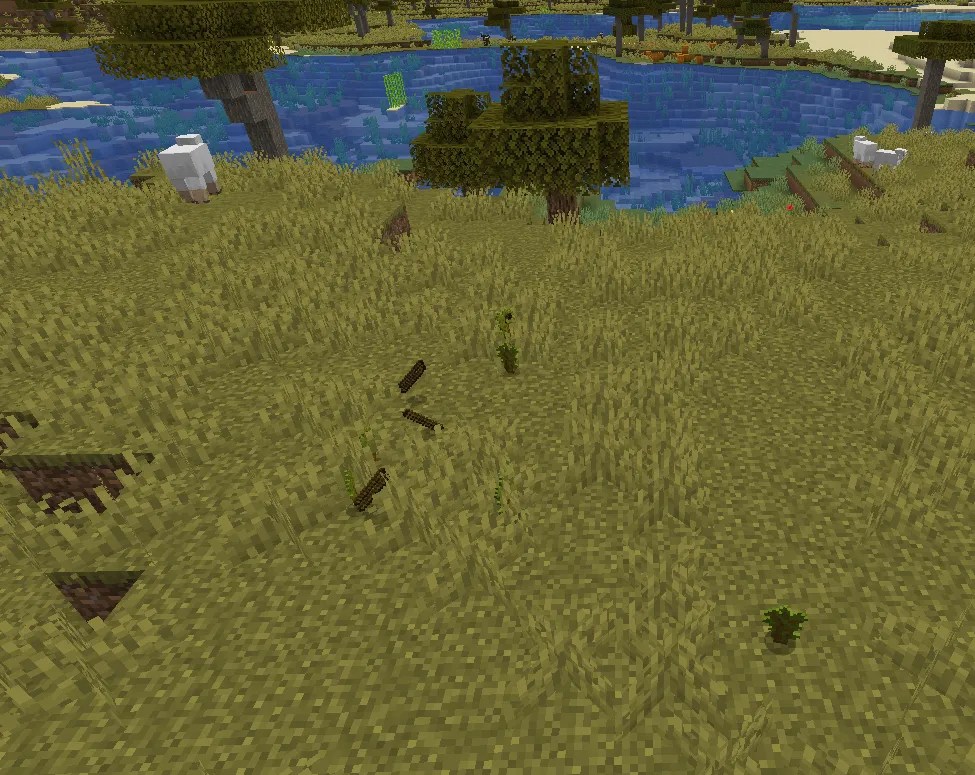 What happens if you leave trees floating in Minecraft?