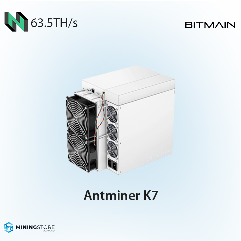 Bitmain Antminer K7 CKB Miner (63.5Th) | https://miningstore.com.au/