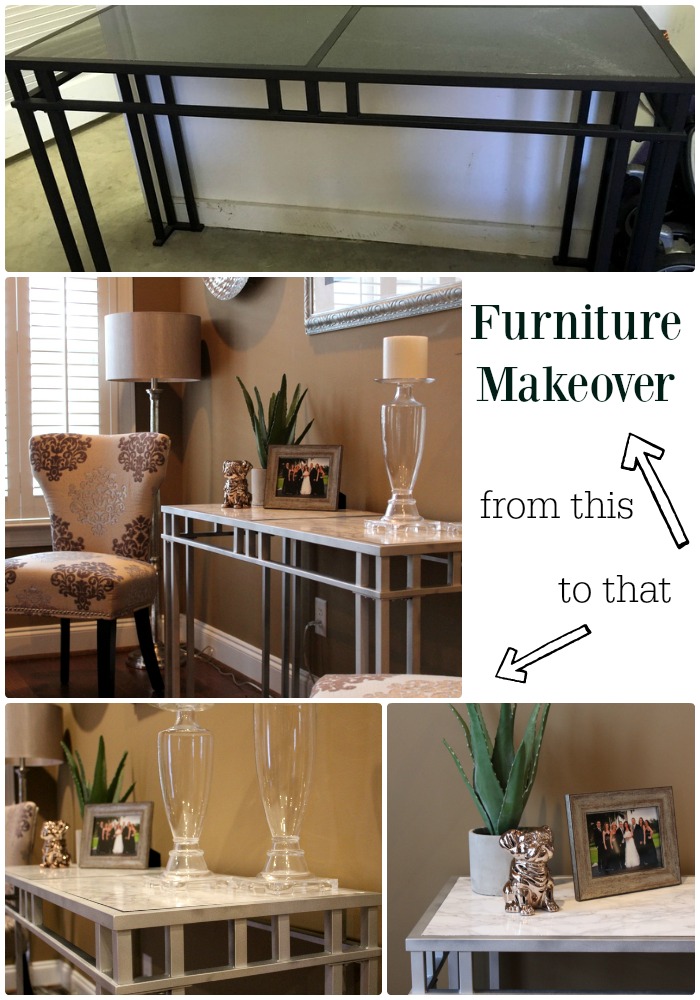 15 DIY Furniture Makeover Console Table Mini's Mama