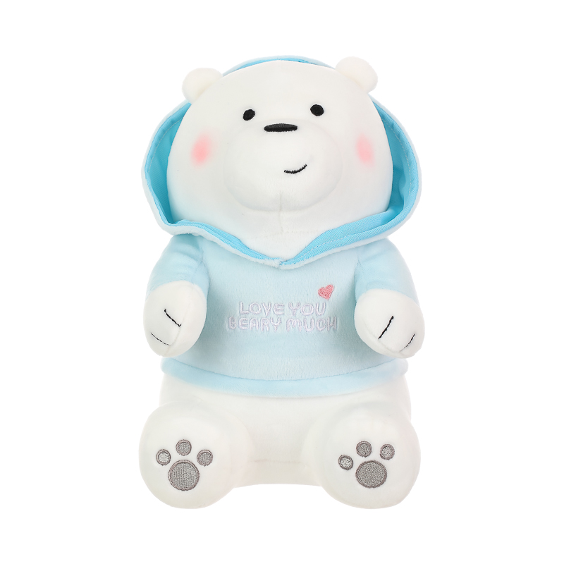 We Bare Bears Plush Toy With Hoodie(IceBear) MINISO Bahrain