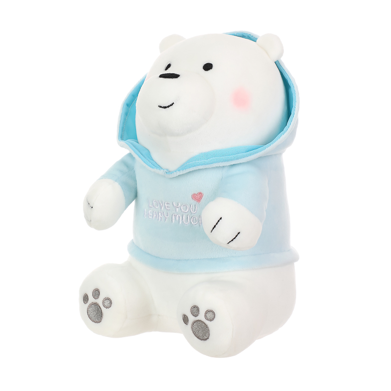 We Bare Bears Plush Toy With Hoodie(IceBear) MINISO Bahrain