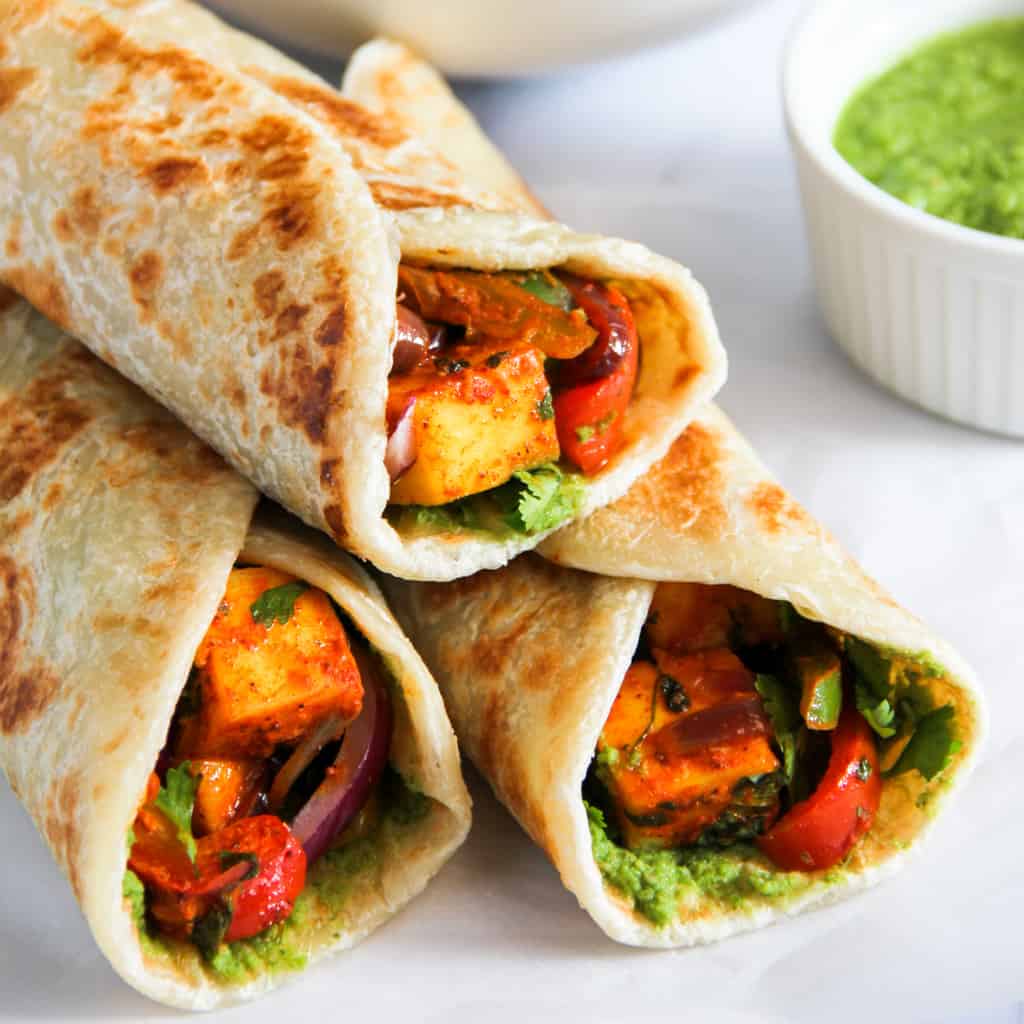 Easy 30minute Paneer Kathi Rolls Ministry of Curry