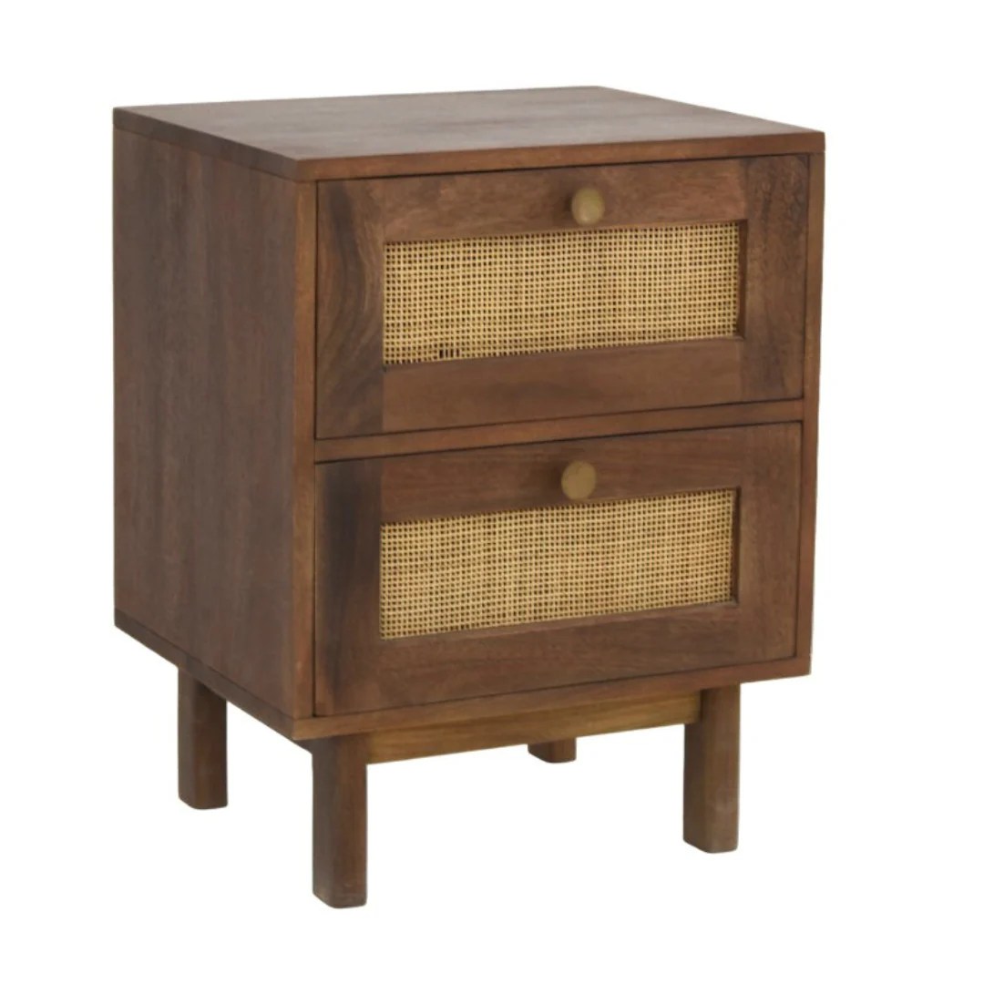 The Vintage Rattan Nightstand Ministry Of Decor