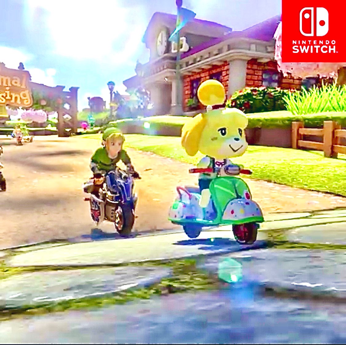 【あつ森】【マリオカート】しずえさんがバイクを乗り回す姿がヤバイww みんなのあつ森
