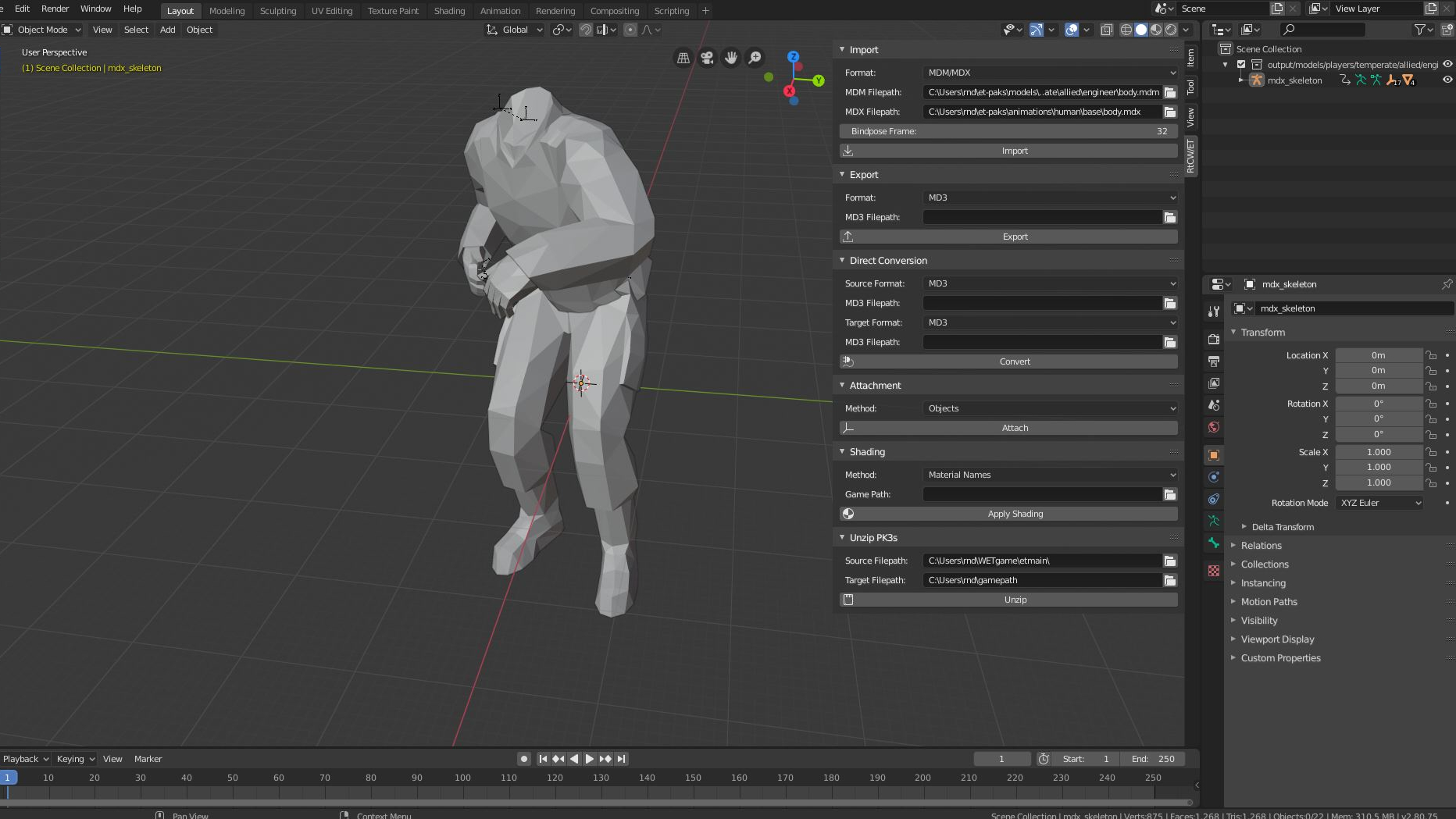 RtCWET Blender Model Tools User Guide.