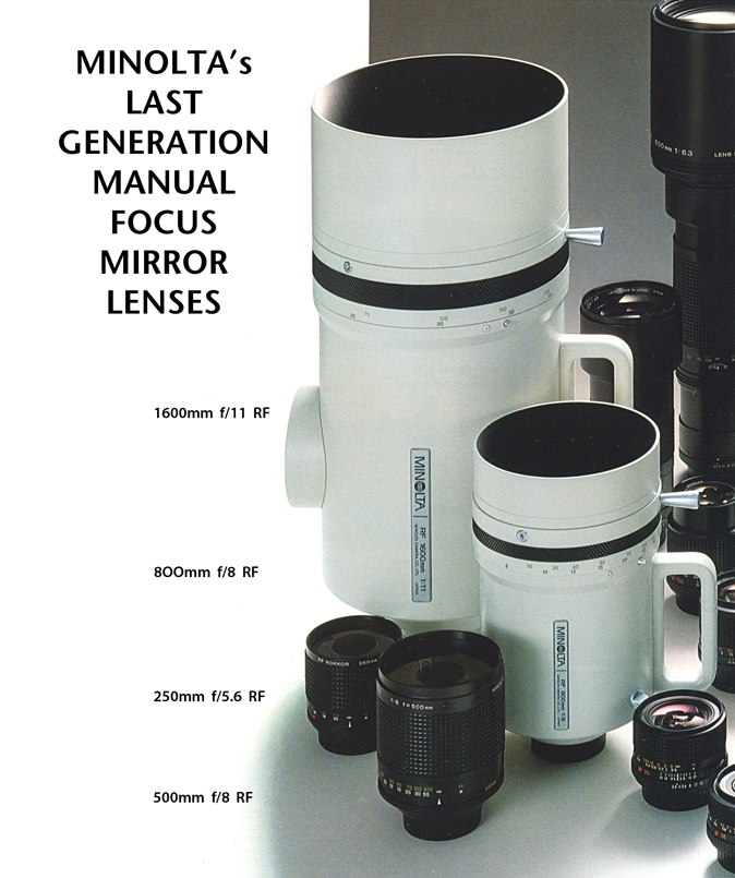 MINOLTA MIRROR LENSES