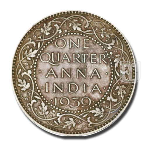 One Quarter Anna 1939 KM 530,PR.685 Coins Mintage World