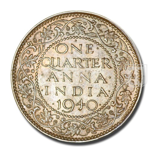 One Quarter Anna 1940 KM 530,PR.691 Coins Mintage World