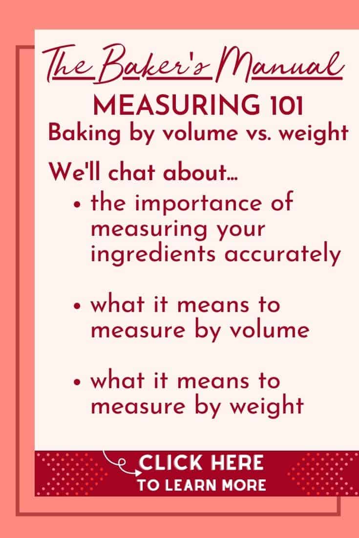 MEASURING 101 baking by weight vs. volume M+M Kitchen