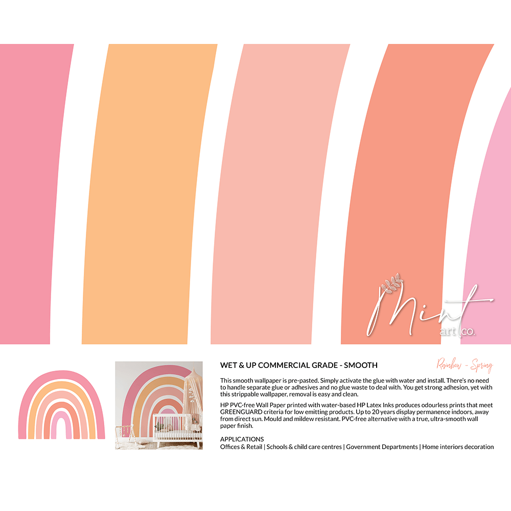 Wallpaper Sample Mint Art Co