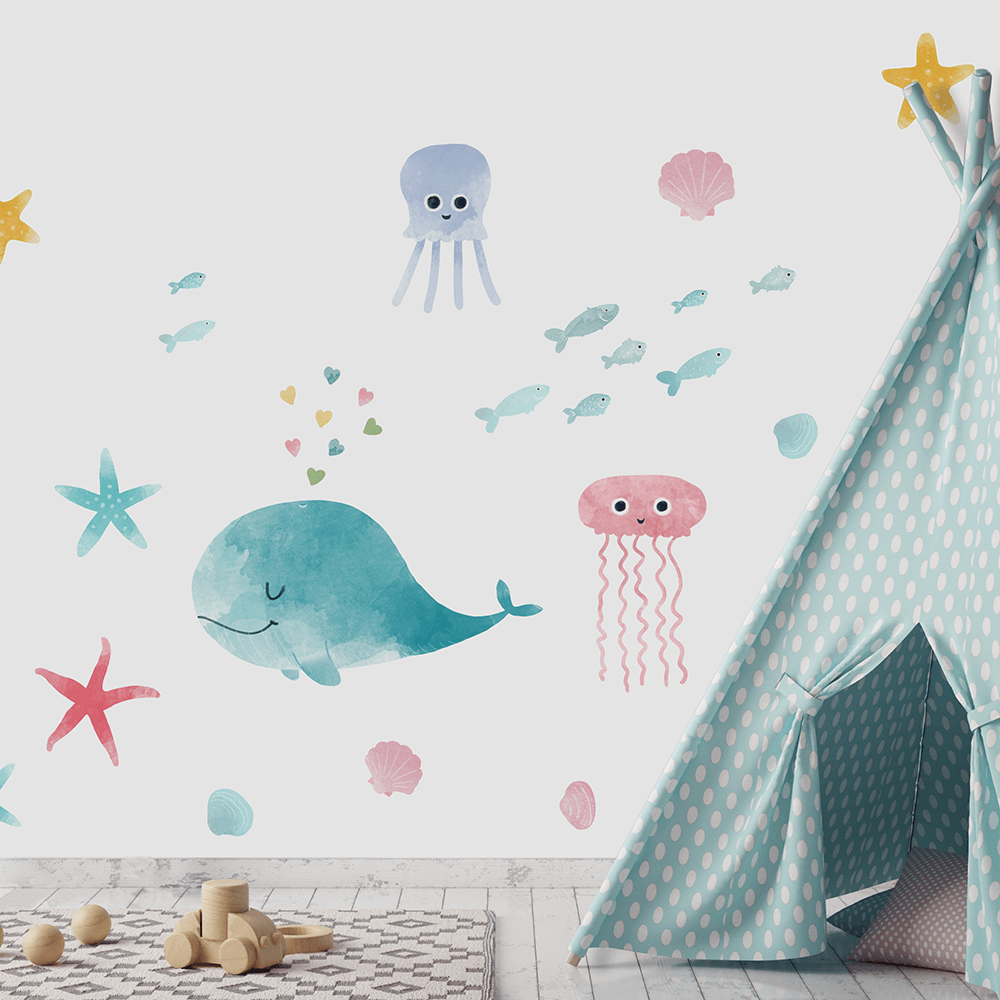 Under The Sea Wall Decals Mint Art Co