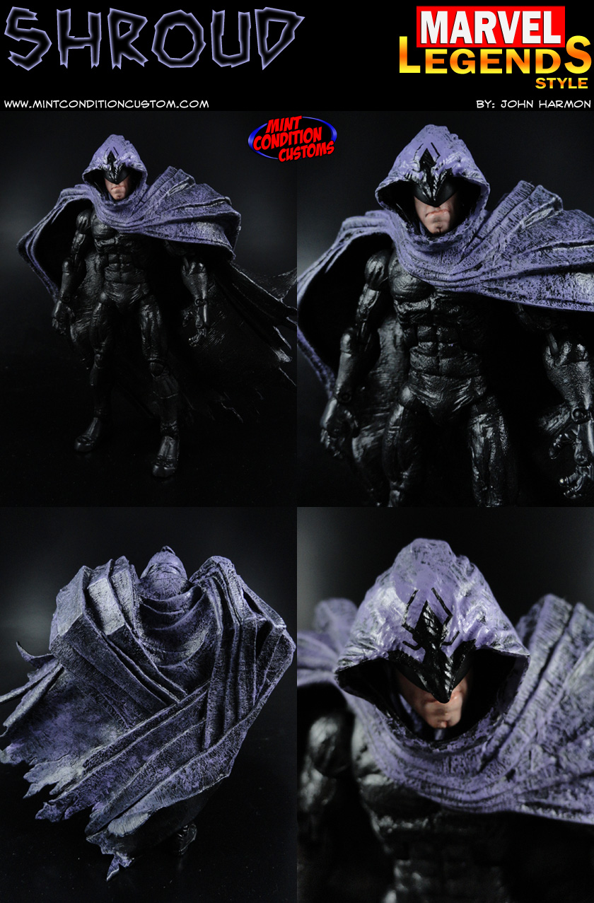 Custom Shroud 6" Marvel Legends Action Figure Created