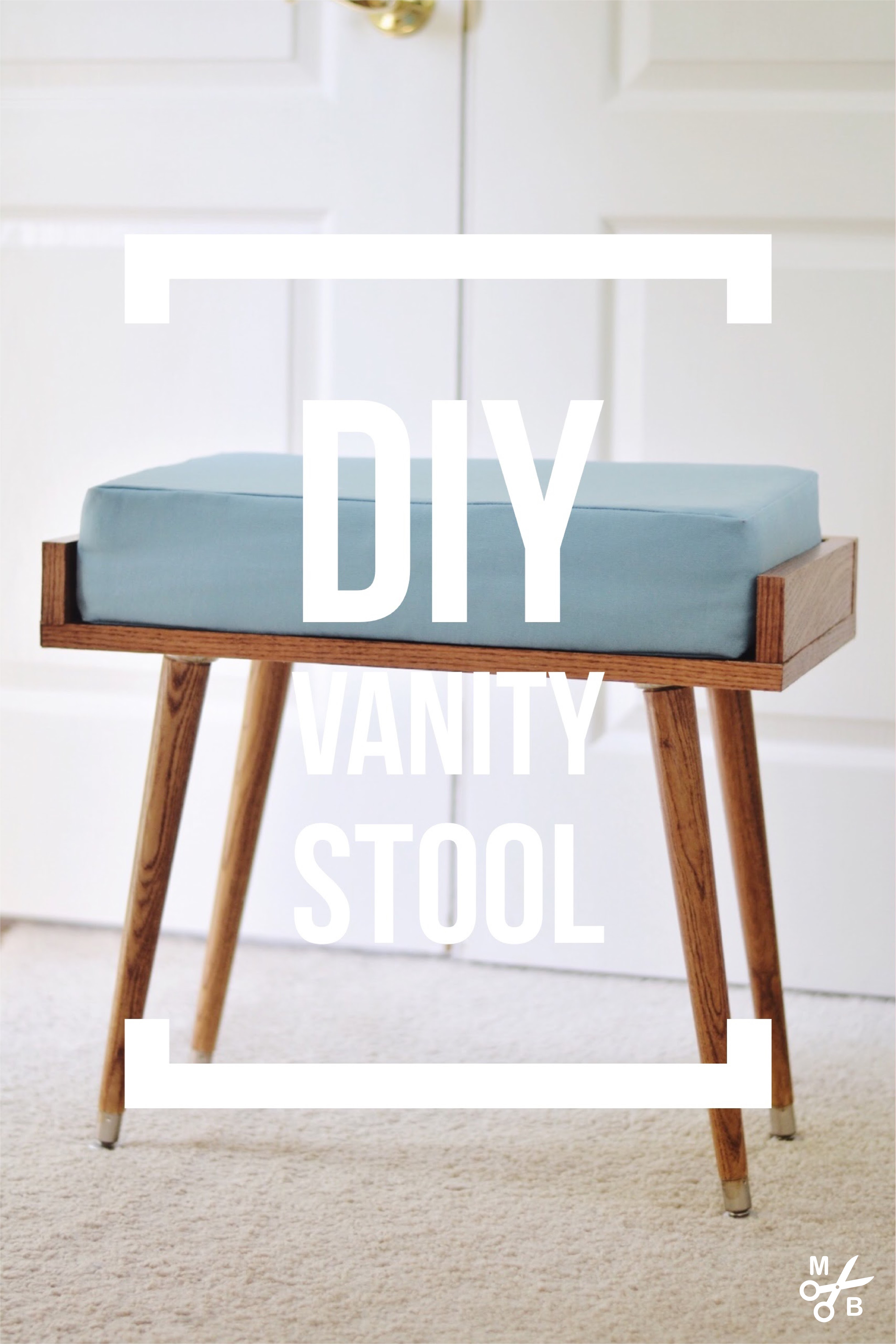 DIY Vanity Stool Minted Bold