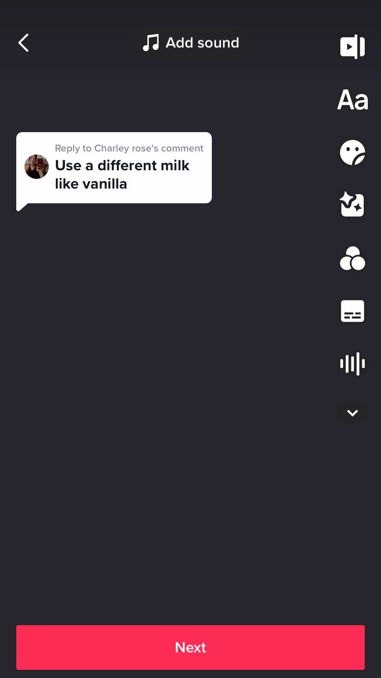 How to reply to a comment with a TikTok video Minter.io Analytics