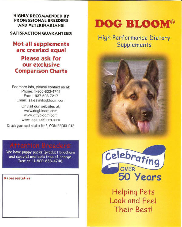 Dog Bloom Info