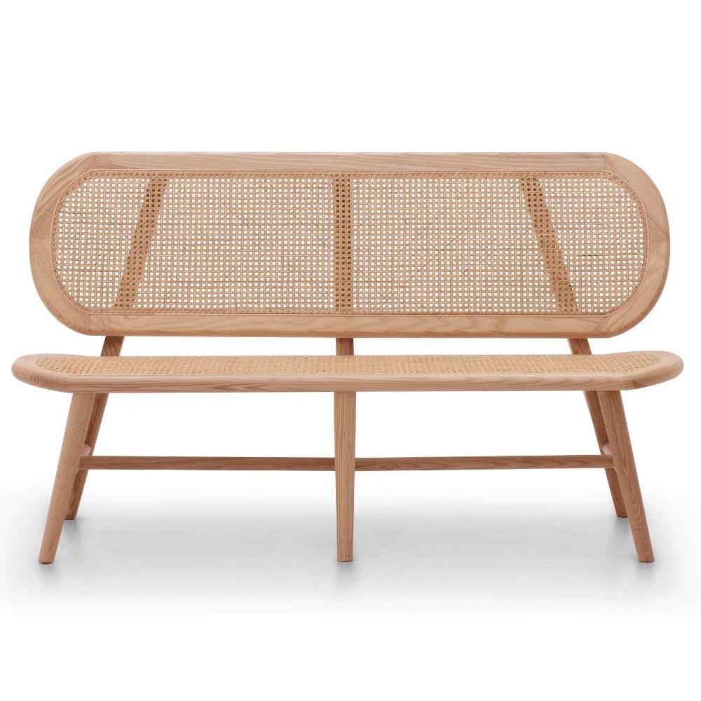 Delta Rattan Bench Seat Mint Furniture