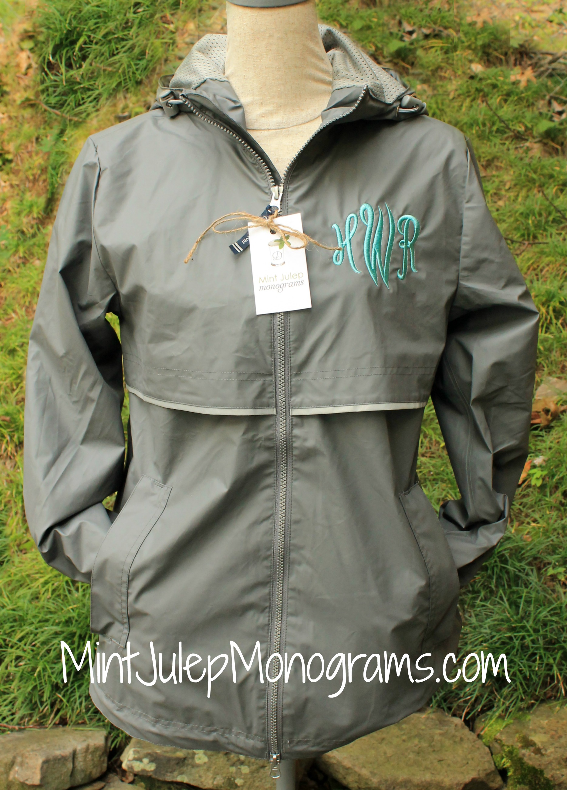 Women's Monogrammed Rain Jacket High Quality with an Amazing Look!