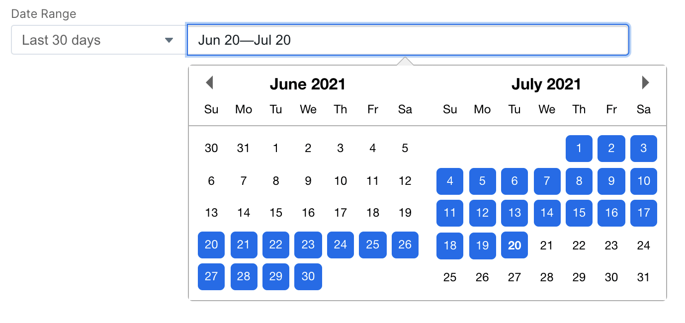 Date Range Picker Explo
