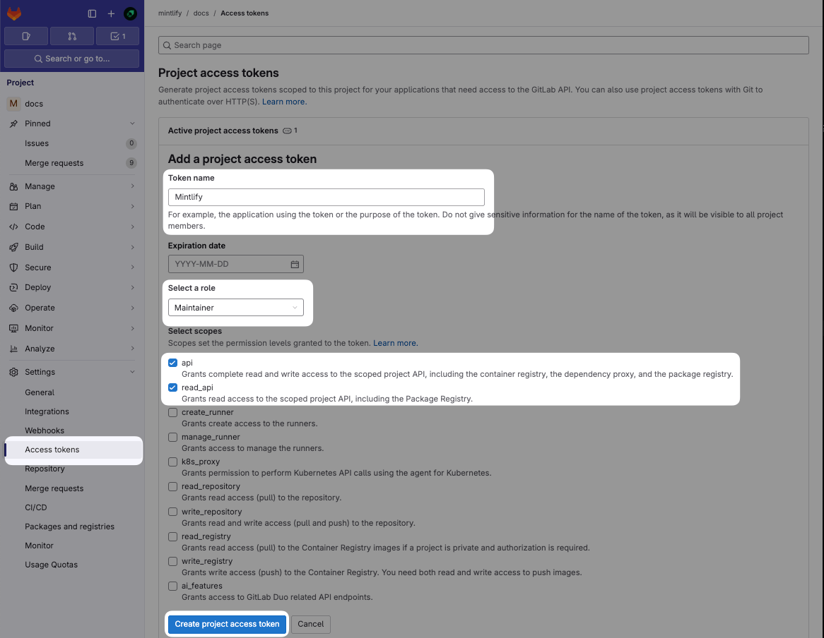 GitLab Mintlify