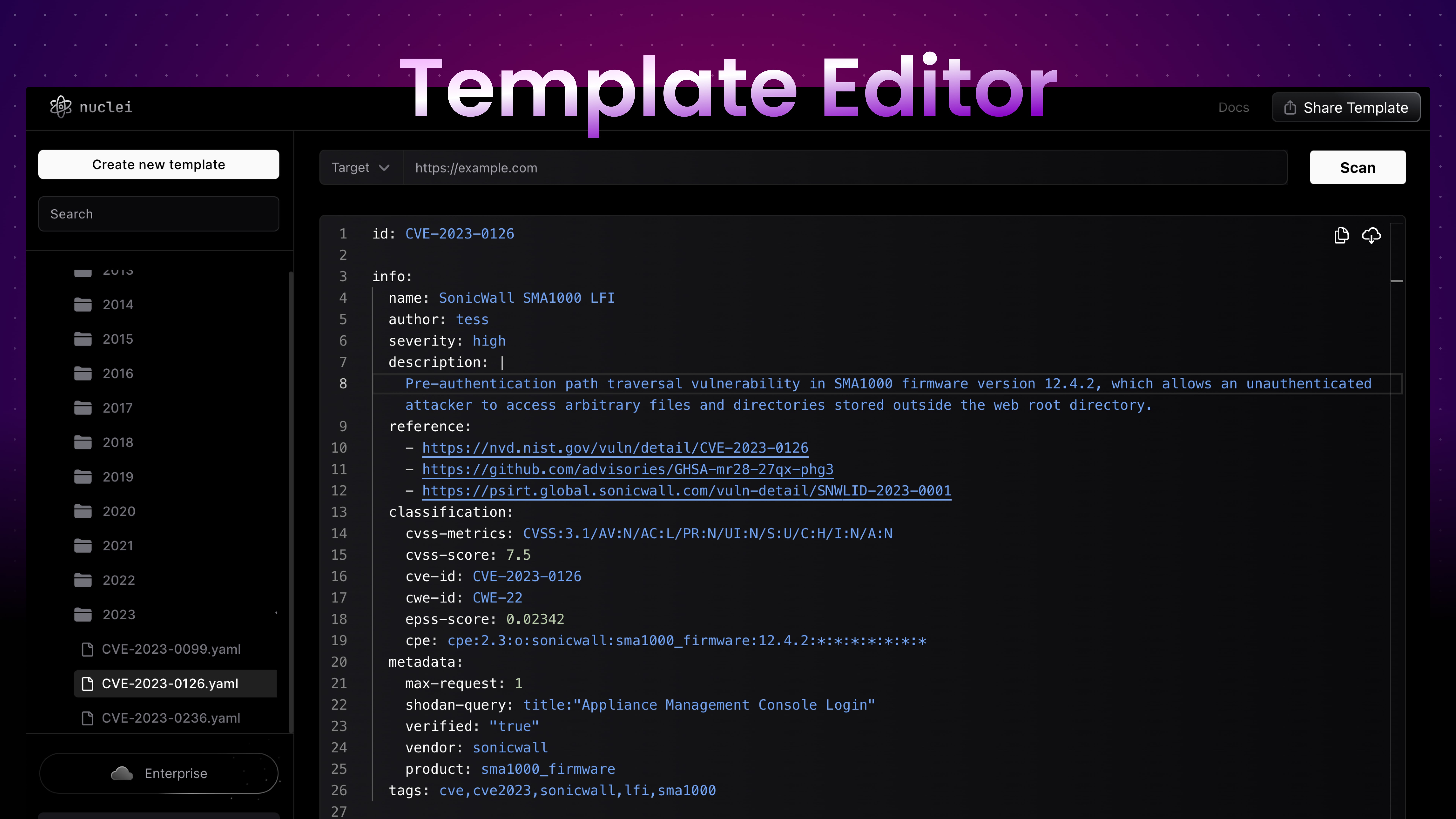 Template Editor Introduction ProjectDiscovery Documentation