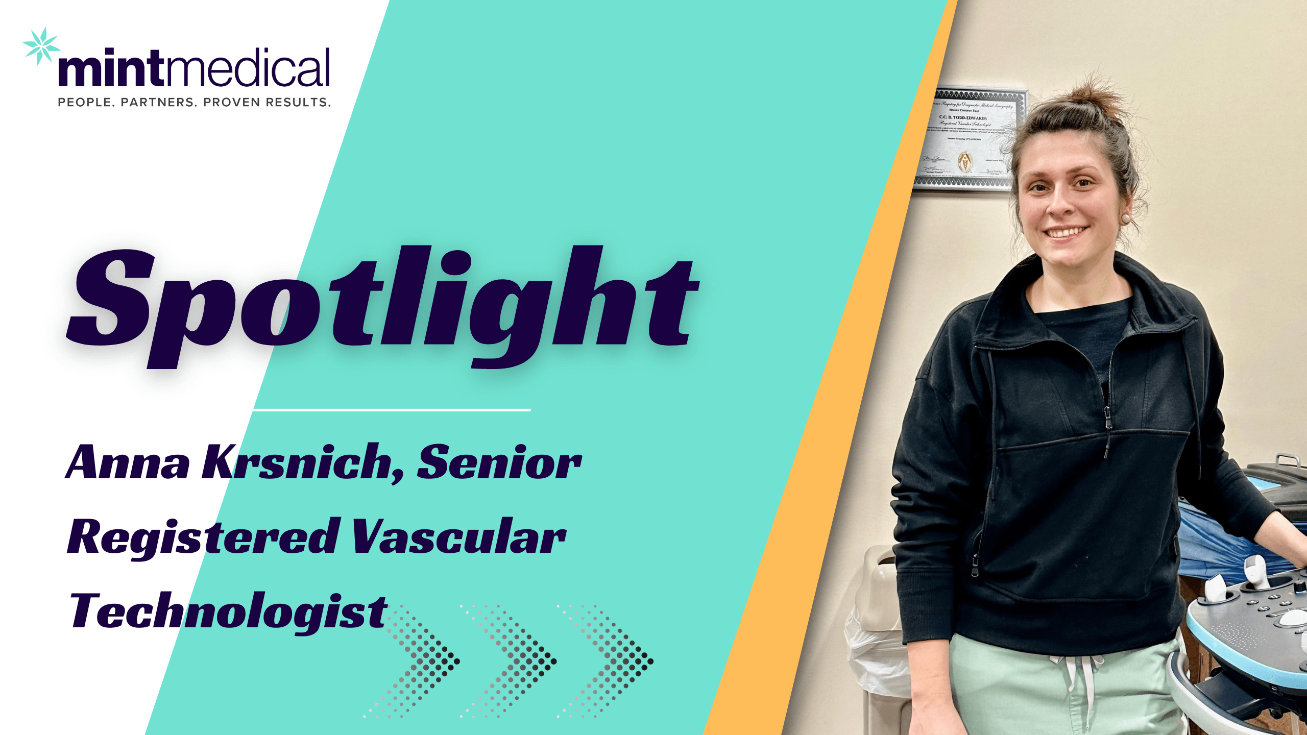 Getting to Know Anna Krsnich, Senior Registered Vascular Technologist