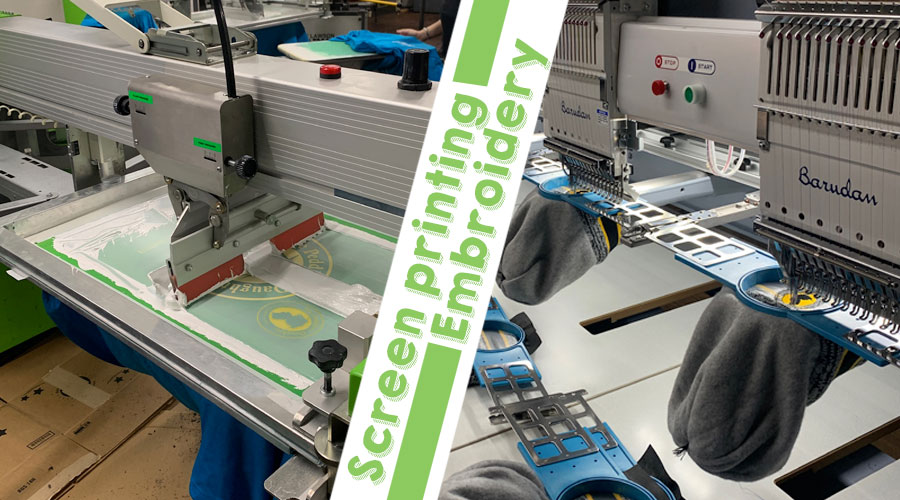 Screen Printing vs Embroidery Mint Printworks