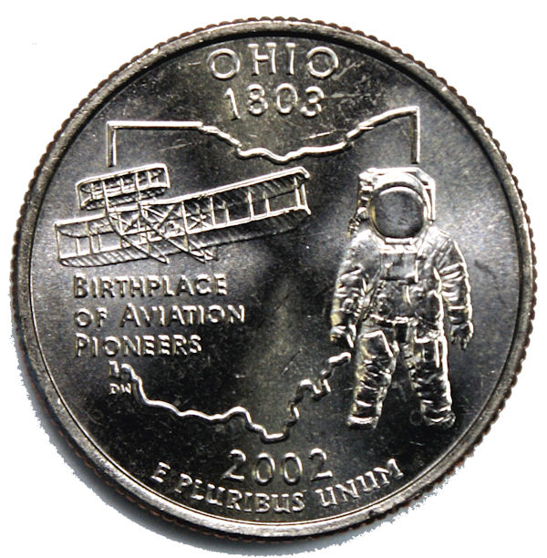 MintProducts > U.S. Modern Quarters (19992021) > 2002 Ohio Quarters P
