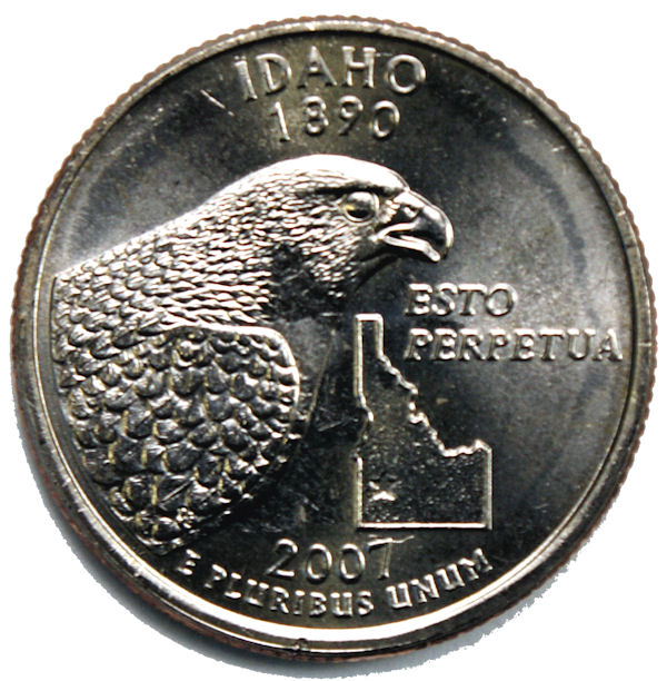 MintProducts > U.S. Modern Quarters (19992021) > 2007 Idaho Quarters P